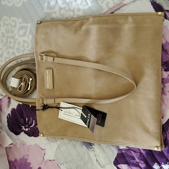 Viola Castmani tan suede bag - Picture 6 of 8